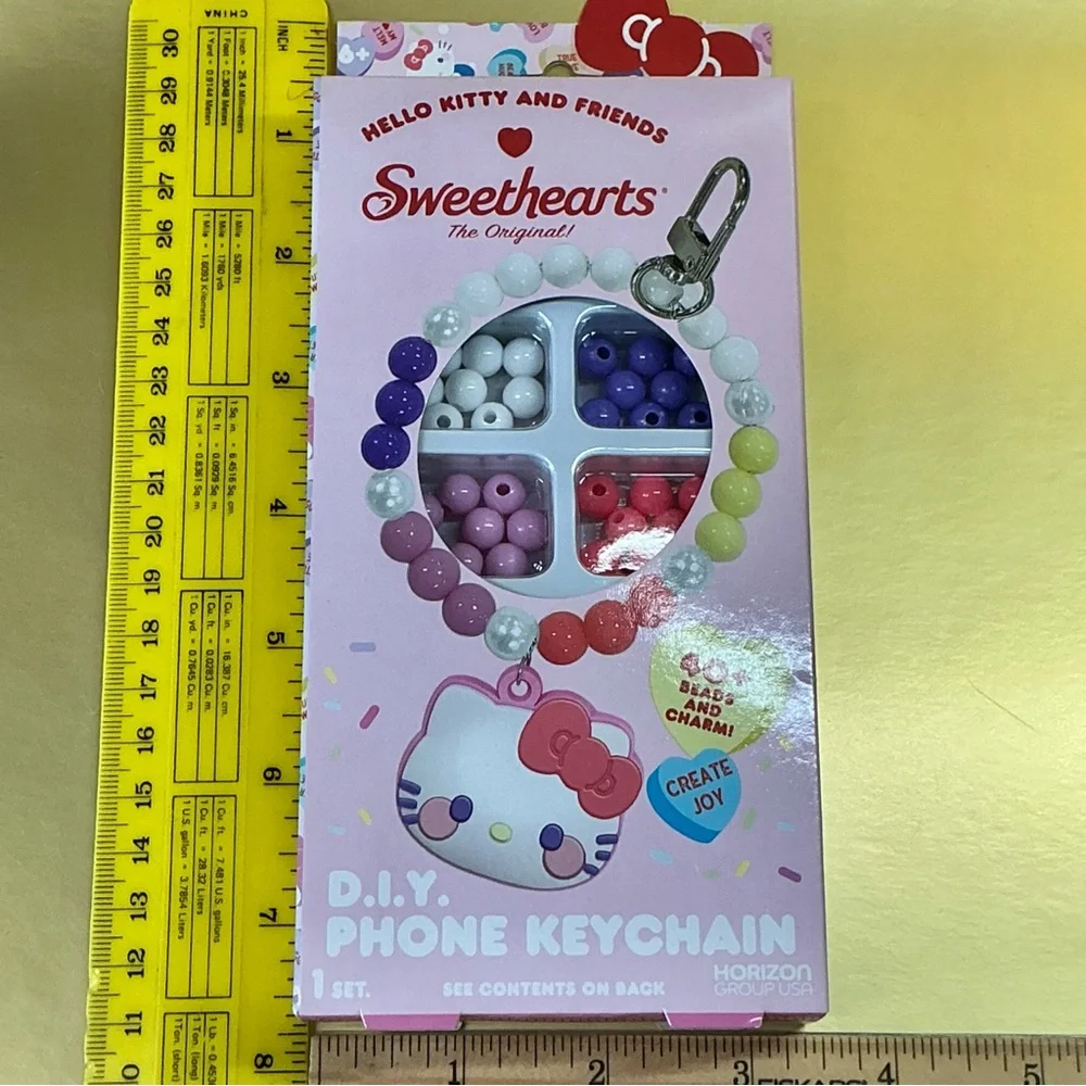 Hello Kitty Own Customize DIY Phone Keychain or Jewelry Beads of Multicolor